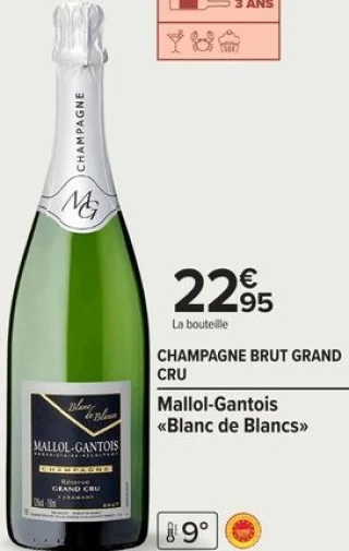 Champagne Brut Grand Cru Mallol-Gantois «Blanc de Blancs»