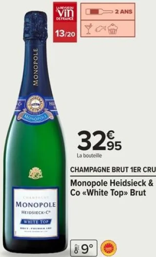 Champagne Brut 1er Cru Monopole Heidsieck & Co «White Top» Brut