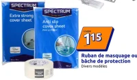 Ruban de masquage ou bâche de protection Spectrum