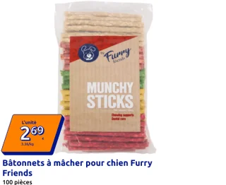 Bâtonnets à mâcher pour chien Furry Friends