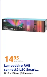 Lampadaire RVB connecté LSC Smart Connect