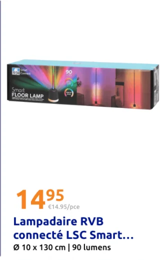 Lampadaire RVB connecté LSC Smart Connect