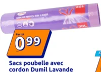 Sacs poubelle avec cordon Dumil Lavande