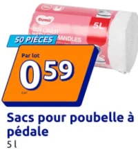 Sacs pour poubelle à pédale Dumil 5 l
