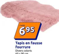 Tapis en fausse fourrure
