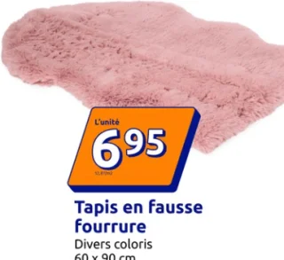 Tapis en fausse fourrure
