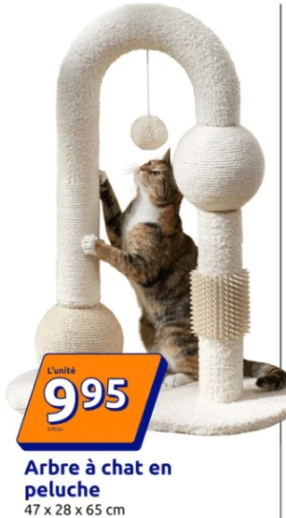 Arbre à chat en peluche