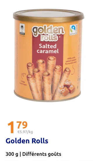 Golden Rolls Salted caramel