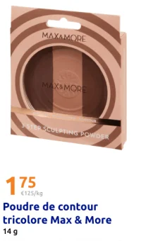 Poudre de contour tricolore Max & More