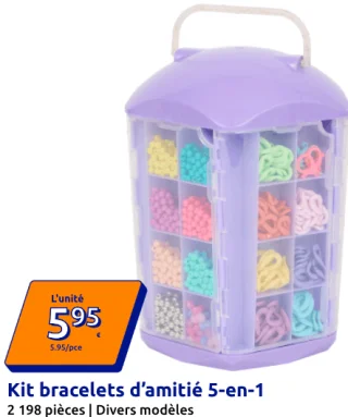 Kit bracelets d'amitié 5-en-1