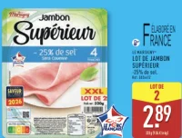 Le Marsigny Jambon Supérieur - 25% de sel