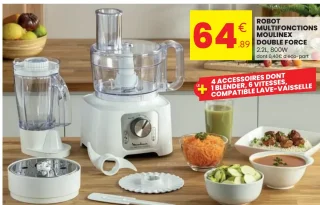ROBOT MULTIFONCTIONS MOULINEX DOUBLE FORCE
