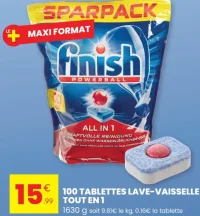 Finish Powerball Tablettes lave-vaisselle tout en 1