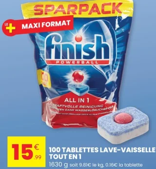 Finish Powerball Tablettes lave-vaisselle tout en 1