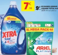 Lessive liquide Total 4+1 Xtra