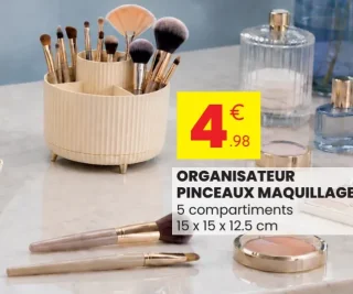 Organisateur pinceaux maquillage