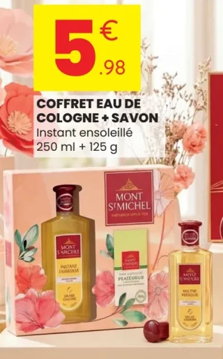 Coffret Eau de Cologne + Savon Mont St Michel Instant ensoleillé