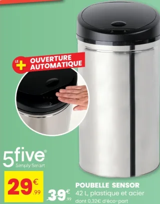 POUBELLE SENSOR 5five