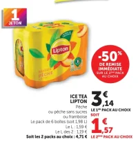 Ice Tea Lipton Pêche