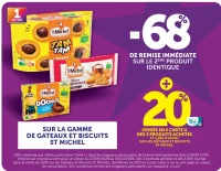 Gamme de gâteaux et biscuits St Michel