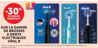 -30% sur la gamme de brosses à dents électriques Oral-B