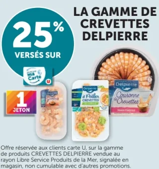 La gamme de crevettes Delpierre