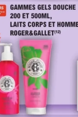 Gammes gels douche