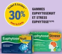 GAMMES EUPHYTOSENUIT ET STRESS EUPHYTOSE