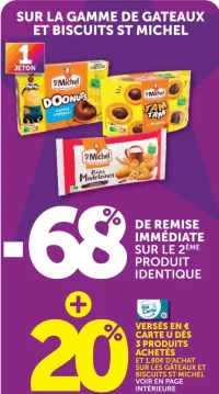 Gamme de gâteaux et biscuits St Michel