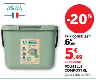 Poubelle compost 6L