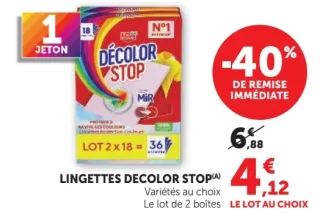 Lingettes Décolor Stop Mir