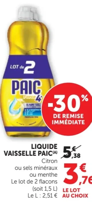 LIQUIDE VAISSELLE PAIC(A)