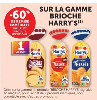 Sur la gamme Brioche Harry's