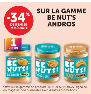 Sur la gamme Be Nut's Andros