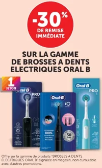 Sur la gamme de brosses à dents électriques Oral B
