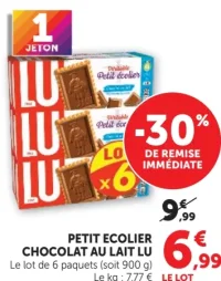 Petit Ecolier Chocolat au Lait Lu