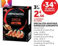 Spécialités asiatiques surgelées Ajinomoto