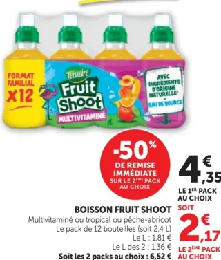 Boisson Fruit Shoot Teisseire