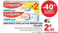 Dentifrice Total Active Prevention Colgate