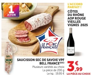 Saucisson sec de Savoie VPF Bell France