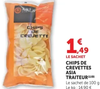 Chips de Crevettes Asia Traiteur