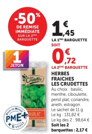 Herbes fraîches Les Crudettes