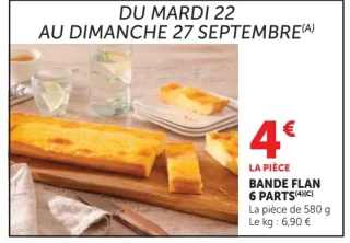 Bande flan 6 parts