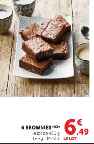 6 brownies