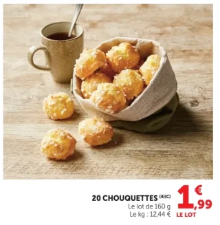 20 chouquettes
