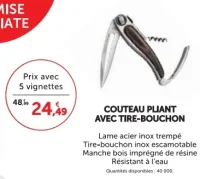 Couteau pliant avec tire-bouchon Laguiole Heritage