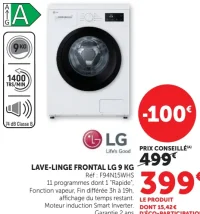 Lave-linge frontal LG 9 kg F94N15WHS