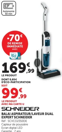 BALAI ASPIRATEUR/LAVEUR DUAL EXPERT SCHNEIDER