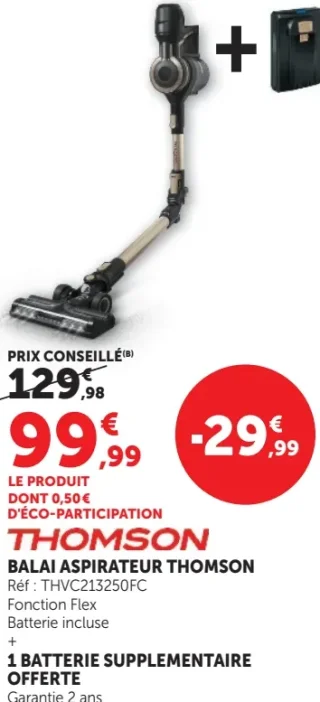 BALAI ASPIRATEUR THOMSON