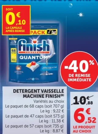 Détergent vaisselle machine Finish Quantum
